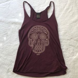 Obey large maroon tank